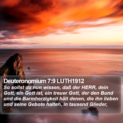 Deuteronomium 7:9 LUTH1912 Bible Verse Image