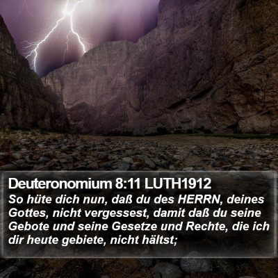 Deuteronomium 8:11 LUTH1912 Bible Verse Image