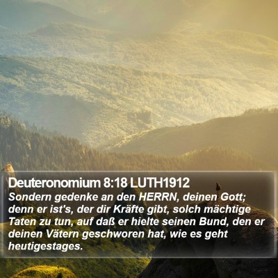Deuteronomium 8:18 LUTH1912 Bible Verse Image