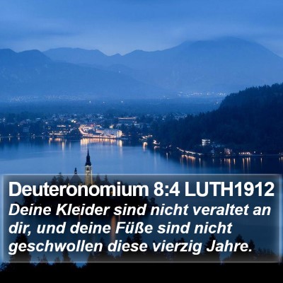 Deuteronomium 8:4 LUTH1912 Bible Verse Image