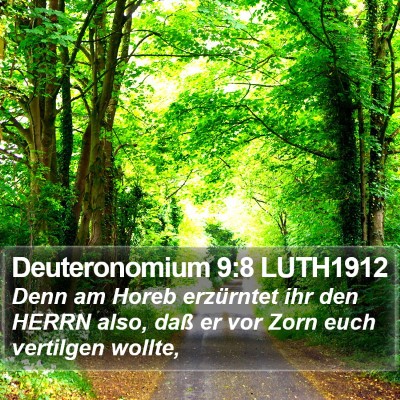 Deuteronomium 9:8 LUTH1912 Bible Verse Image