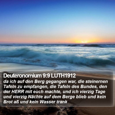 Deuteronomium 9:9 LUTH1912 Bible Verse Image