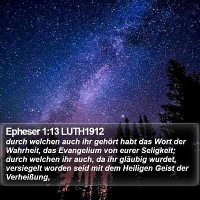 Epheser 1:13 LUTH1912 Bible Verse Image