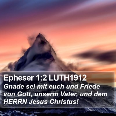 Epheser 1:2 LUTH1912 Bible Verse Image