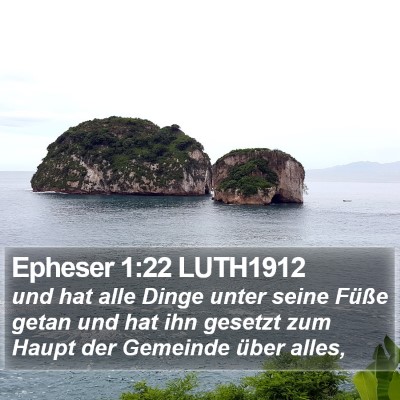 Epheser 1:22 LUTH1912 Bible Verse Image