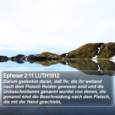 Epheser 2:11 LUTH1912 Bible Verse Image