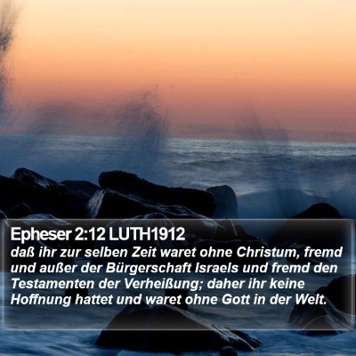 Epheser 2:12 LUTH1912 Bible Verse Image