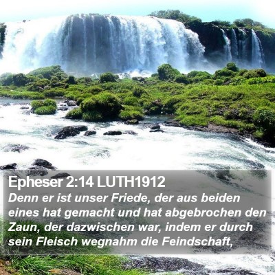 Epheser 2:14 LUTH1912 Bible Verse Image