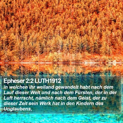 Epheser 2:2 LUTH1912 Bible Verse Image