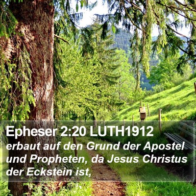 Epheser 2:20 LUTH1912 Bible Verse Image