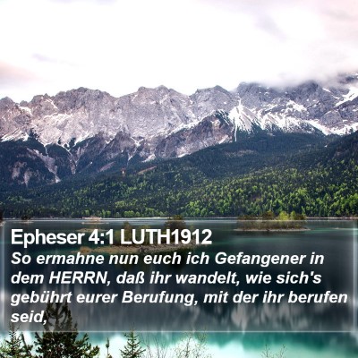 Epheser 4:1 LUTH1912 Bible Verse Image