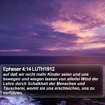 Epheser 4:14 LUTH1912 Bible Verse Image