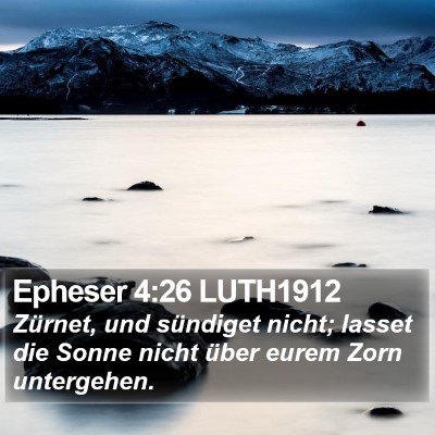 Epheser 4:26 LUTH1912 Bible Verse Image
