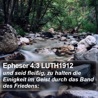 Epheser 4:3 LUTH1912 Bible Verse Image