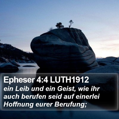 Epheser 4:4 LUTH1912 Bible Verse Image
