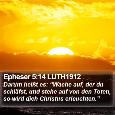 Epheser 5:14 LUTH1912 Bible Verse Image