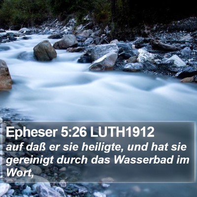 Epheser 5:26 LUTH1912 Bible Verse Image