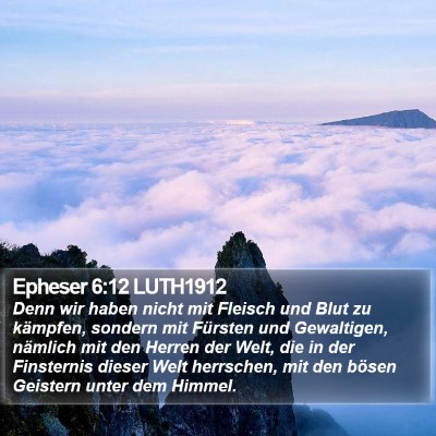 Epheser 6:12 LUTH1912 Bible Verse Image