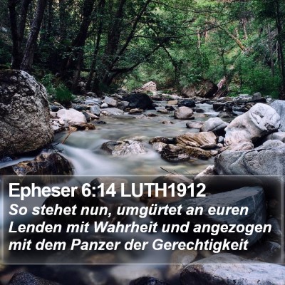 Epheser 6:14 LUTH1912 Bible Verse Image