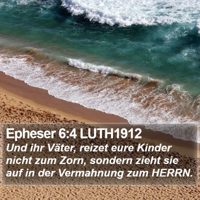 Epheser 6:4 LUTH1912 Bible Verse Image