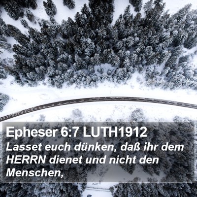 Epheser 6:7 LUTH1912 Bible Verse Image