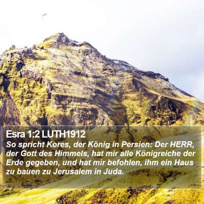 Esra 1:2 LUTH1912 Bible Verse Image