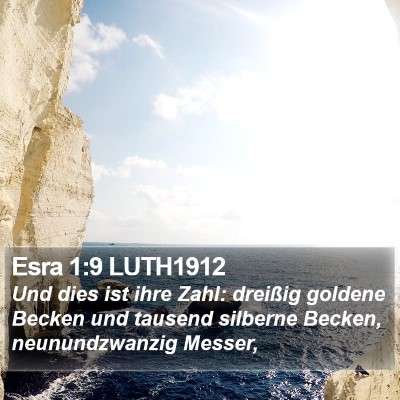 Esra 1:9 LUTH1912 Bible Verse Image