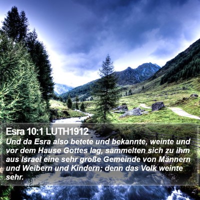 Esra 10:1 LUTH1912 Bible Verse Image