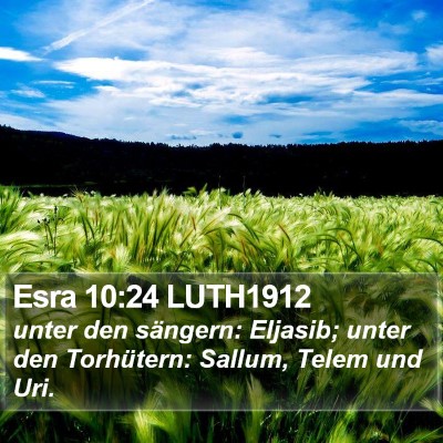 Esra 10:24 LUTH1912 Bible Verse Image