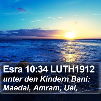 Esra 10:34 LUTH1912 Bible Verse Image