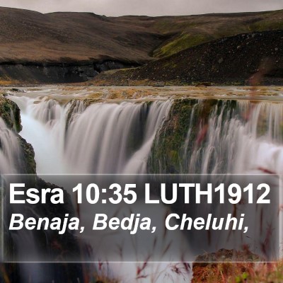 Esra 10:35 LUTH1912 Bible Verse Image