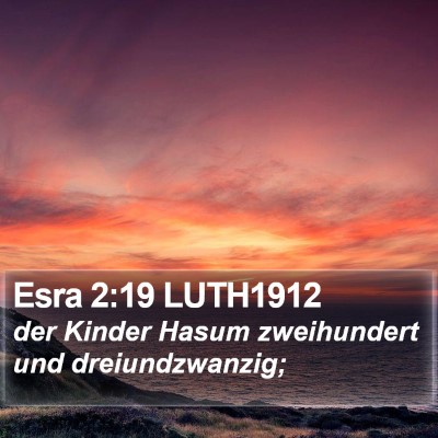 Esra 2:19 LUTH1912 Bible Verse Image