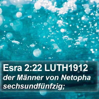 Esra 2:22 LUTH1912 Bible Verse Image