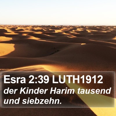 Esra 2:39 LUTH1912 Bible Verse Image