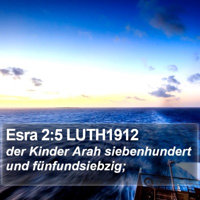 Esra 2:5 LUTH1912 Bible Verse Image