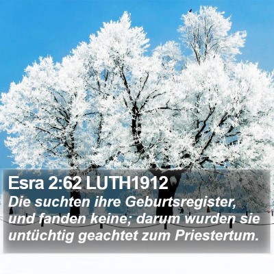 Esra 2:62 LUTH1912 Bible Verse Image