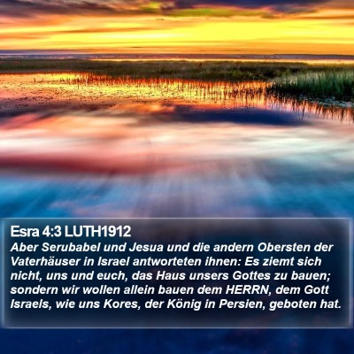Esra 4:3 LUTH1912 Bible Verse Image