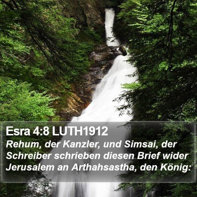 Esra 4:8 LUTH1912 Bible Verse Image