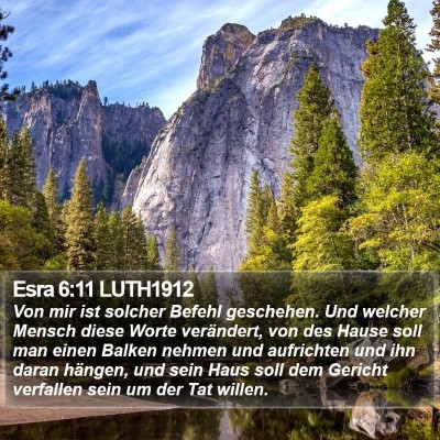 Esra 6:11 LUTH1912 Bible Verse Image