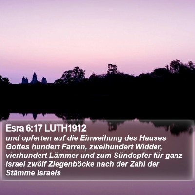 Esra 6:17 LUTH1912 Bible Verse Image