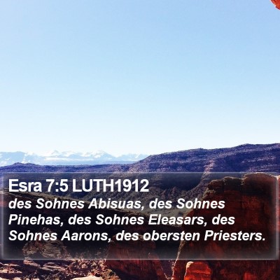 Esra 7:5 LUTH1912 Bible Verse Image