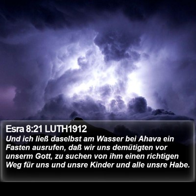Esra 8:21 LUTH1912 Bible Verse Image