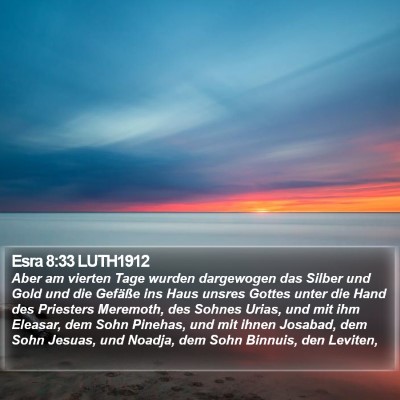 Esra 8:33 LUTH1912 Bible Verse Image