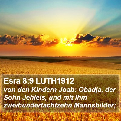 Esra 8:9 LUTH1912 Bible Verse Image