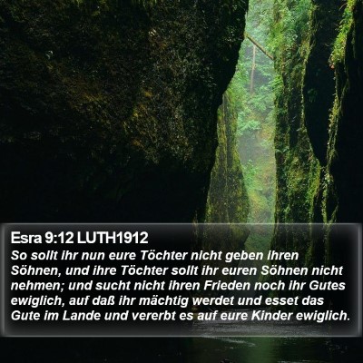 Esra 9:12 LUTH1912 Bible Verse Image
