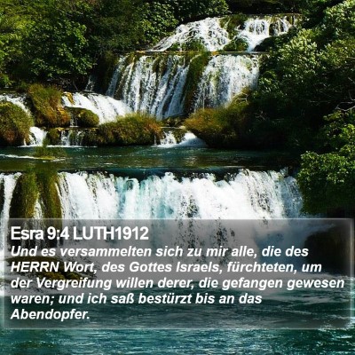 Esra 9:4 LUTH1912 Bible Verse Image