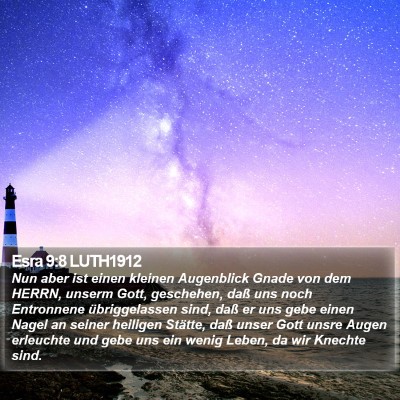Esra 9:8 LUTH1912 Bible Verse Image
