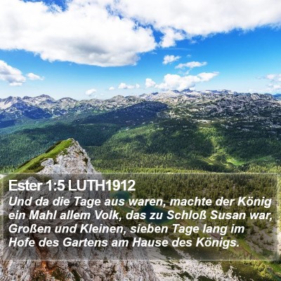 Ester 1:5 LUTH1912 Bible Verse Image