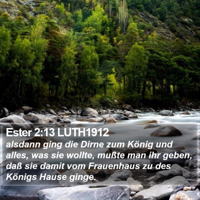 Ester 2:13 LUTH1912 Bible Verse Image