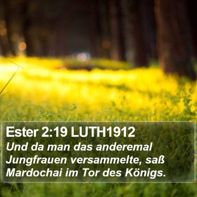 Ester 2:19 LUTH1912 Bible Verse Image